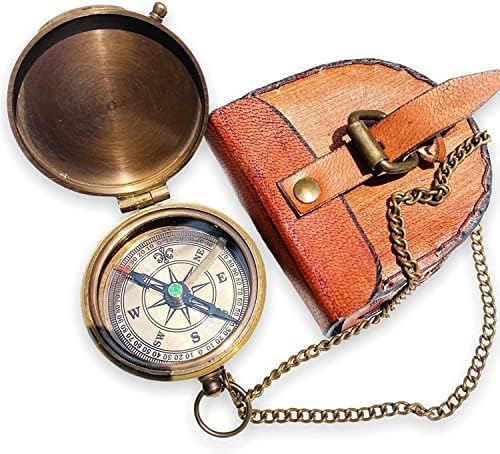 Thoreau's Go Confidently Quote Engraved, Pocket Compass with Free Leather case, Graduation Day Gifts, Direction Pocket Compass, Camping Compass, Boating Compass-picture-27