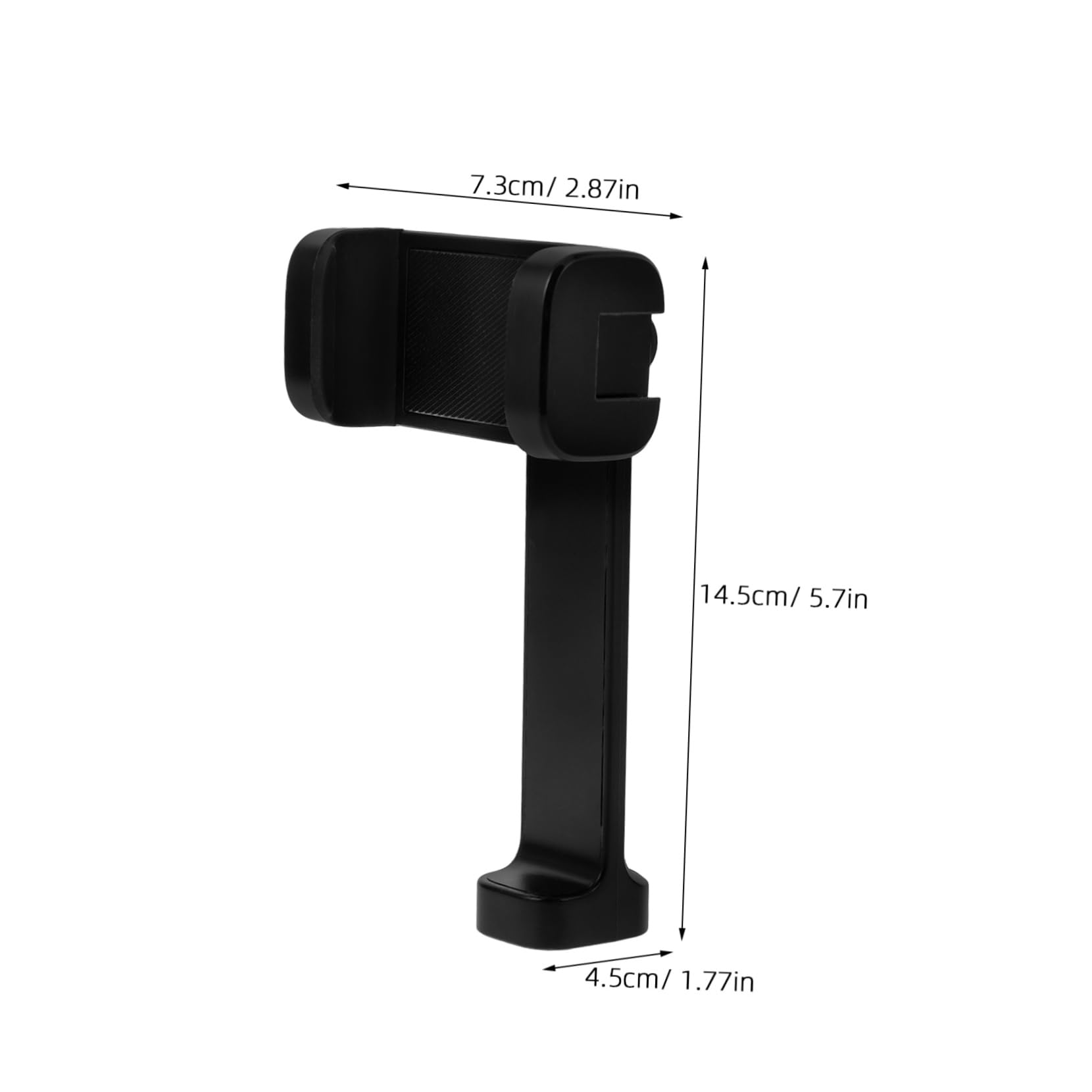 VILLCASE Smartphone Tripod Mount Rotatable Phone Holder for Vertical Horizontal Use Durable Clamp for Live Streaming Travel Black