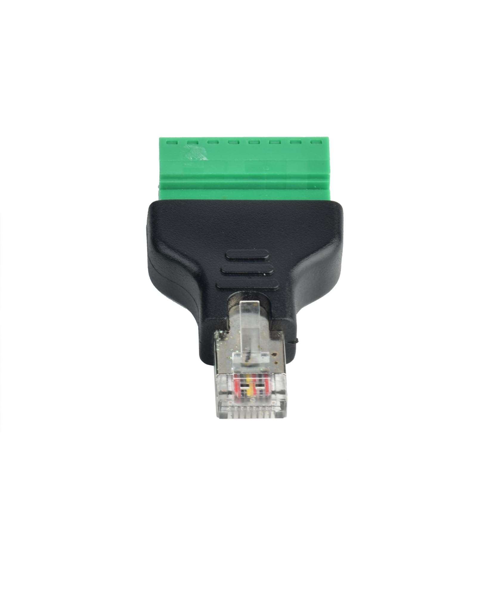 Wtyczka RJ45 do bloku terminala 8-pinowa konwerter męski na 8 pin Screw (2 x wtyczka)