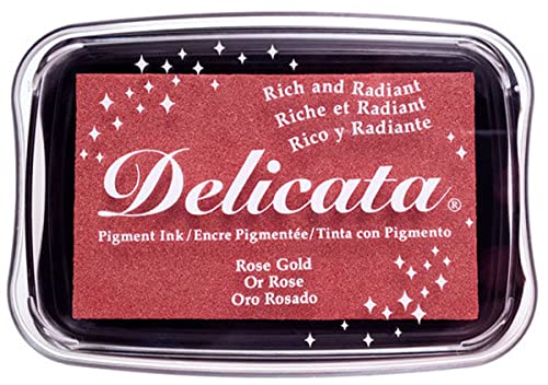 Tsukineko, Delicata, Full Size Ink Pad, Rose Gold #TOP14