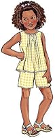 Vista 3 de BUTTERICK PATTERNS B4176 Camisa, vestido, pantalones cortos y pantalones para niñas/niñas, talla 2-3-4-5