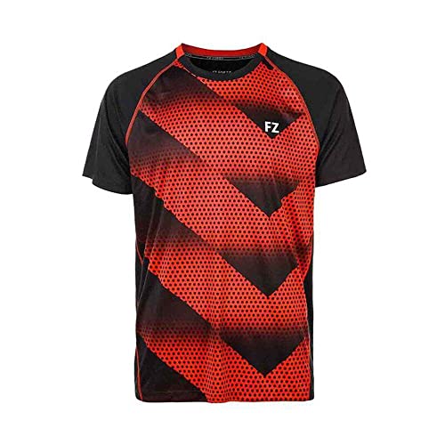 FZ Forza Monthy Mens Badminton T-Shirt (Red) M Cover