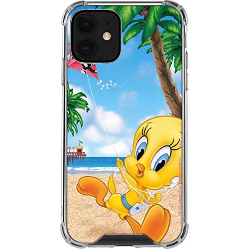 Skinit Clear Phone Case Compatible with iPhone 12 Mini - Officially Licensed Looney Tunes Tweety Bird iPod Design