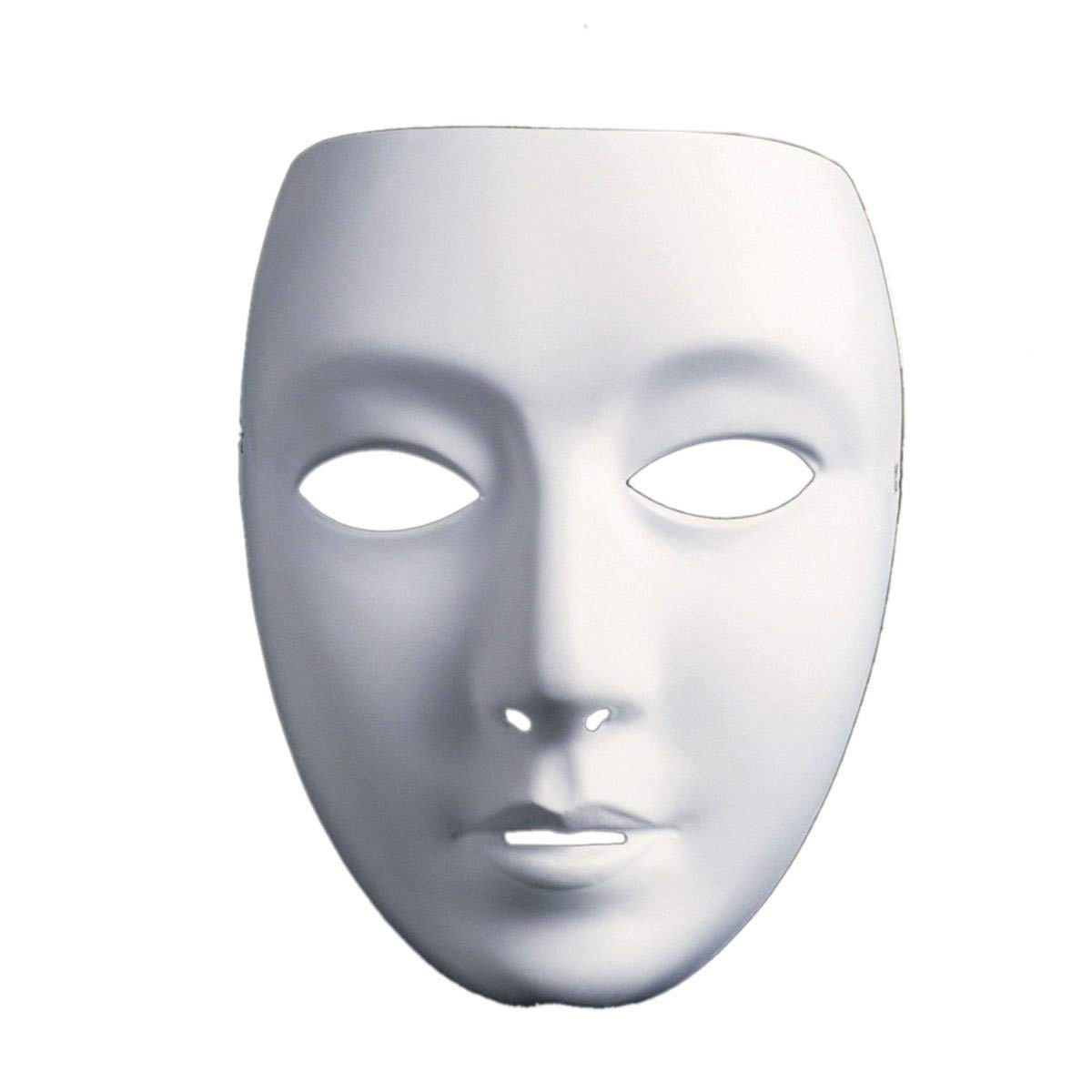Masque blanc à peindre / à personnaliser - masque enfant avec élastique Masque blanc à peindre / à personnaliser - masque enfant avec élastique