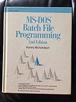 MS-DOS Batch File Programming 083067537X Book Cover