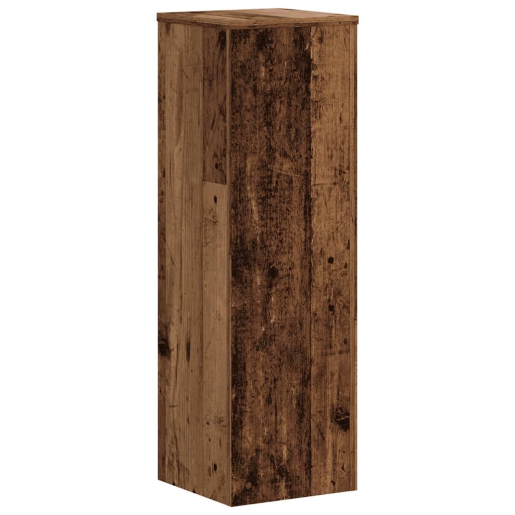 Supports pour Plantes en Bois d'ingénierie Vieux Bois 2 pièces pour Jardin intérieur extérieur Balcon terrasse Serre Pot Vertical