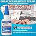 Super Glue for Bracelet, 30g Jewelry Bracelet Glue for Elastic String Knot, Clear Clay Beads Adhesive for Bead Charms, Jewelry Making Supplies Kit for Plastic Stretchy Cord