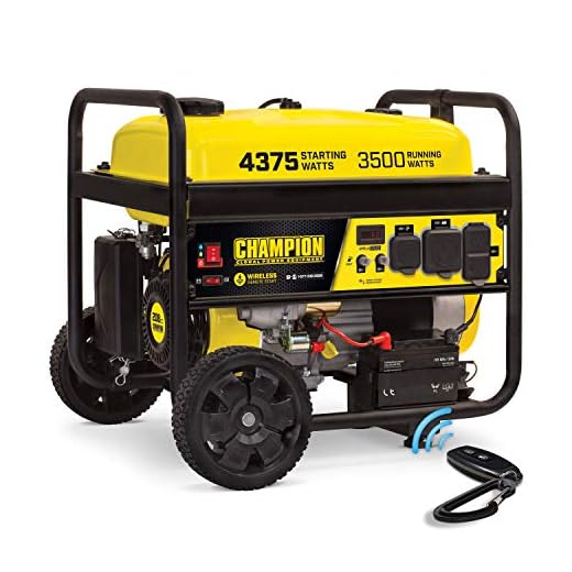 Champion 3500 Watt Portable Generator | Wireless Remote Start | 12 Hour Run Time | Volt Guard Built-in Surge Protector | NOT for Sale in California
