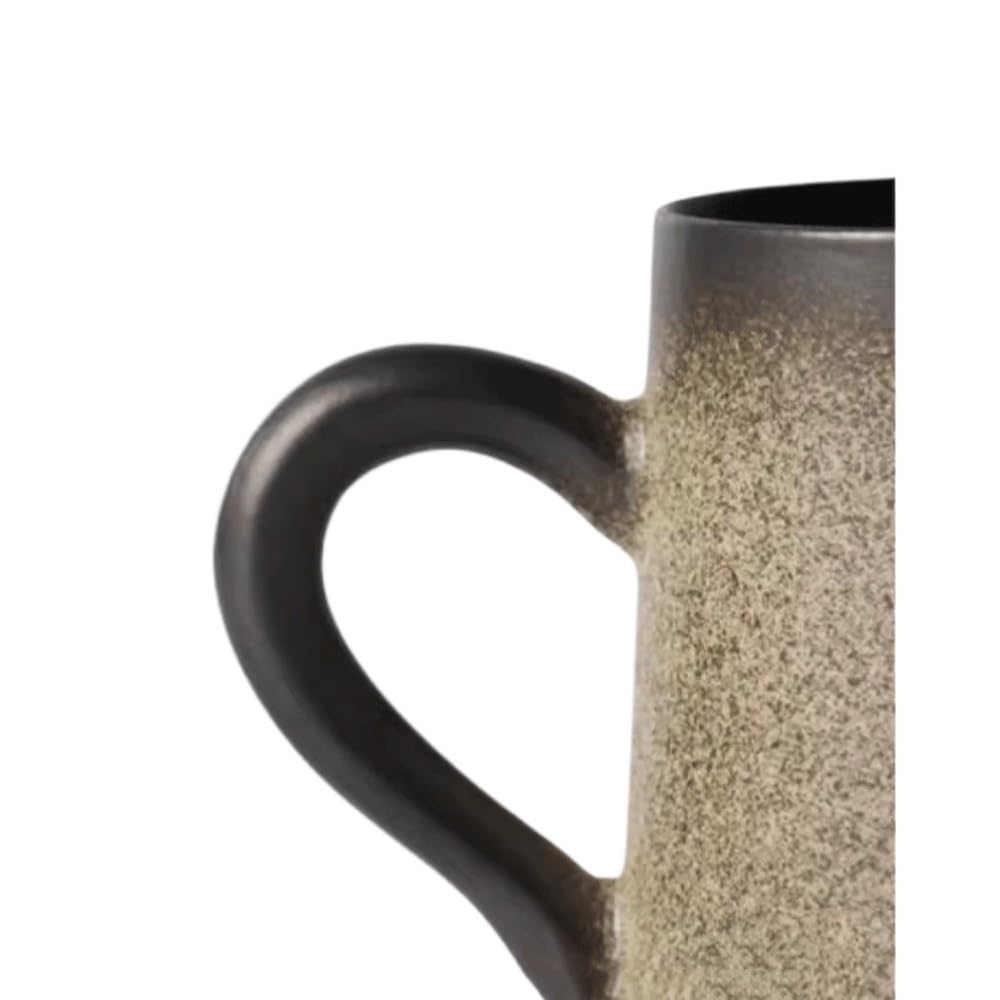 Zestaw filiżanek do kawy w stylu vintage ze spodkiem, ręcznie robiony ceramiczny kubek do herbaty 11,37 uncji z uchwytem na popołudniową herbatę