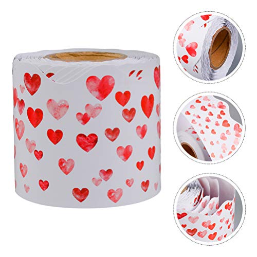 STOBOK 1 Rolo Boletim Do Dia Dos Namorados Bordas Decorativos de Coração Guarnição de Borda Decalque