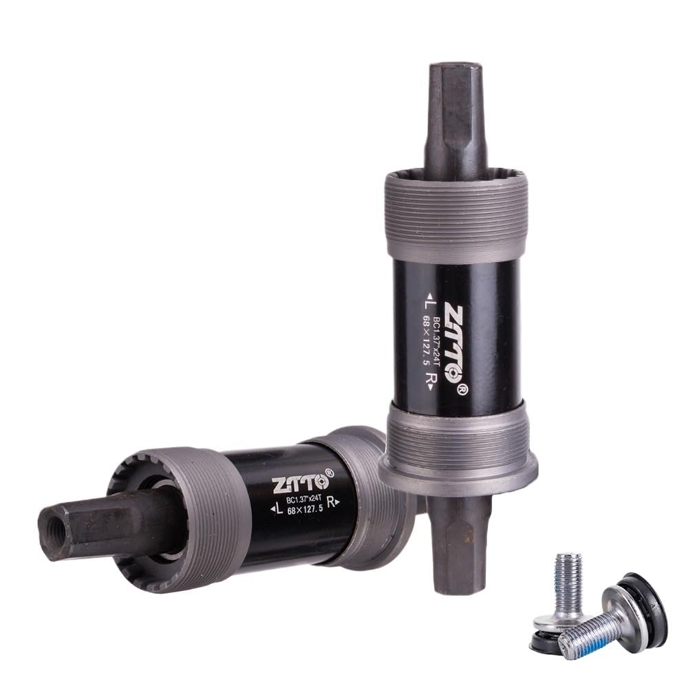 JIASHUNHE Bottom Bracket MTB Bicycle Bottom Bracket 107 110.5 118 124.5mm Quare Hole Crank Axis Parts For Square Tapered Crankset(124.5L)