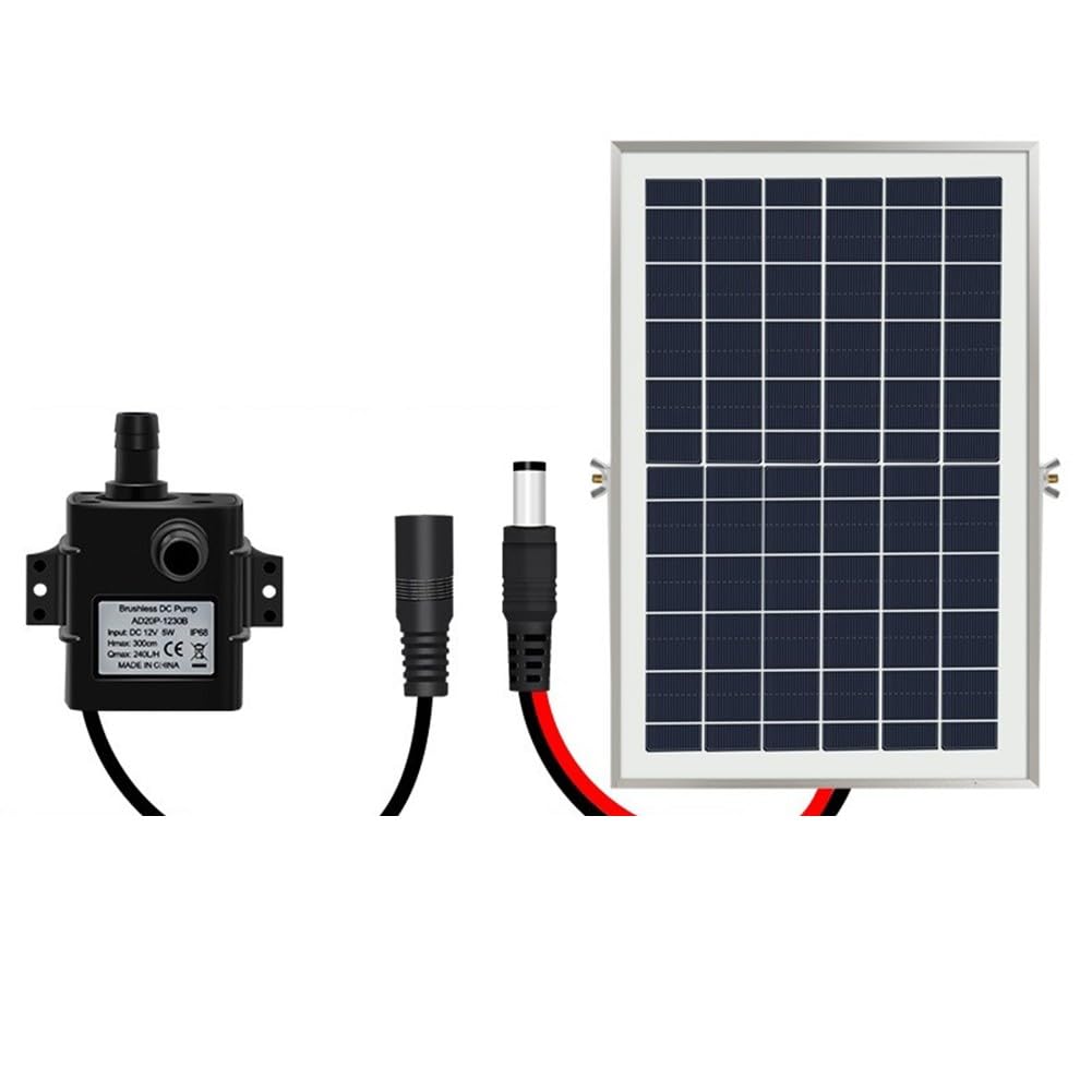 Pompa a fontana solare da 6 W con pannello da 10 W, circolazione dell'acqua silenziosa 240L/H per laghetto di pesci, sistema di ossigenazione silenziosa da 9 V