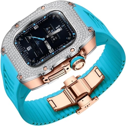 Boîtier de montre diamant et kit de modification de montre de luxe pour iWatch 41mm 40mm