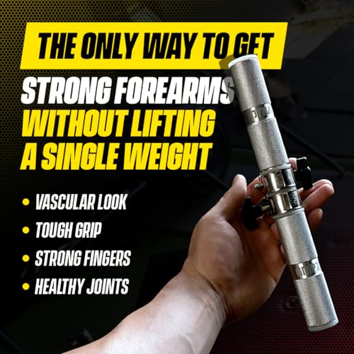 GRIPZILLA Dynamo Forearm Strengthener and Wrist, Comfortable Grip and a Durable Design Roller Perfect for Men and Women - Ideal for Hand, Wrist, and Forearm Strength Training, Workout - Wrist/Arm Builder4