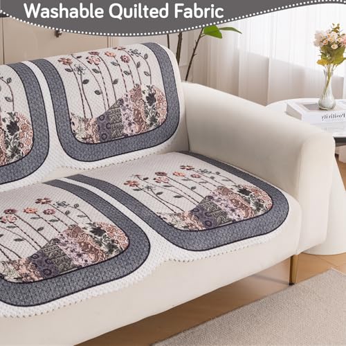 Image of HOKIPO HeavenHue Sofa Cover 6 Seater Panel Set 3+2+1, Mystic Wings