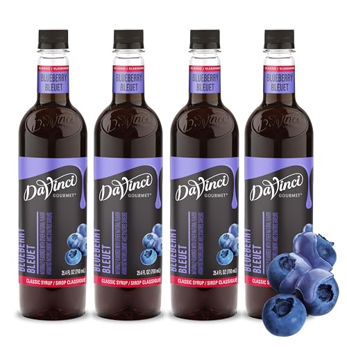 Image of DaVinci Gourmet Classic Blueberry Syrup, 25.4 Fluid Ounces (Pack of 4)