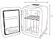 Cooluli Mini Fridge for Bedroom - Car, Office Desk & Dorm Room - Portable 4L/6 Can Electric Plug In Cooler & Warmer for Food, Drinks, Skincare Beauty & Makeup - 12v AC/DC & Exclusive USB Option, Black