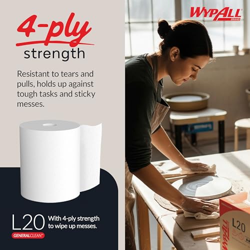 Image of WypAll GeneralClean L20 Medium Cleaning Towels, 3 x 550 Sheets (47758)
