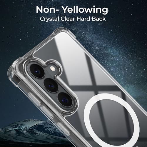 Image of A rtistque Clear Back Cover Case for Samsung Galaxy S26 5G | Compatible with Mag-Safe | Premium Cover | Shockproof TPU Bumper | Slim Protective Design | Samsung Galaxy S26 5G Back Cover - Transparent
