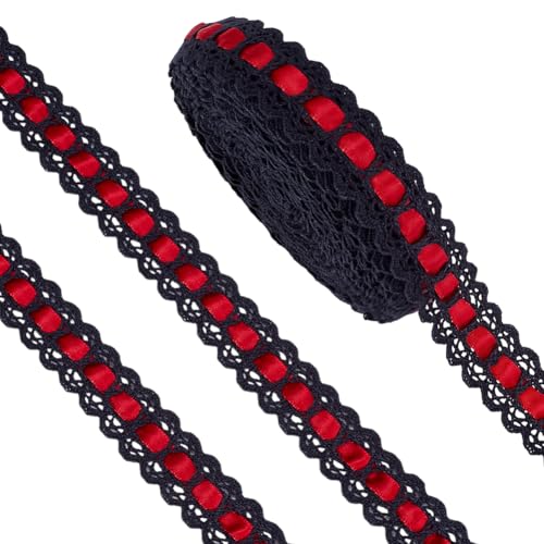 Ruban de dentelle noire 9 mètres accessoire mercerie scrapbooking et customisation
