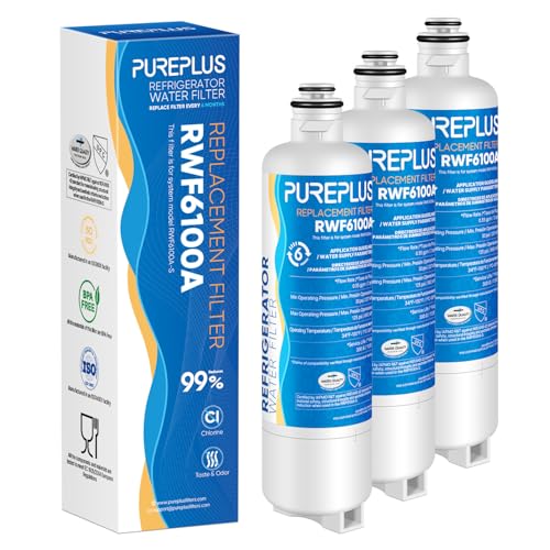 Image of PUREPLUS BORPLFTR50 Replacement for Bosch 11025825 Ultra Clarity Pro Refrigerator Water Filter, Compatible with 12033030, 12028325,11025825, BORPLFTR55, WFC100MF, B36CT80SNS, B36CL80ENS, 3Pack