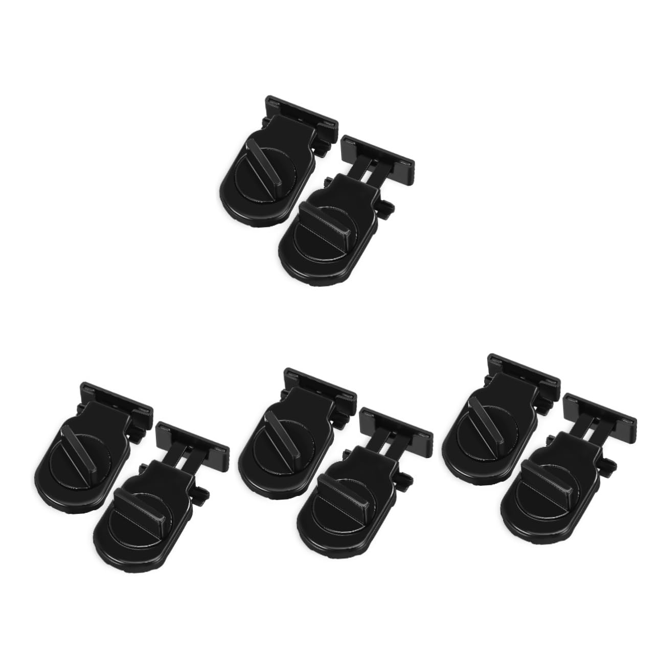 HOMSFOU 4 Ensembles Serrure Auxiliaire De Fenêtre Loquet De Ventilation Loueur Serrure De Fenêtre Protection De Fenêtre Verrouilleurs Locks De Sécurité Fenêtre S'arrête Black 2 Pièces * 4
