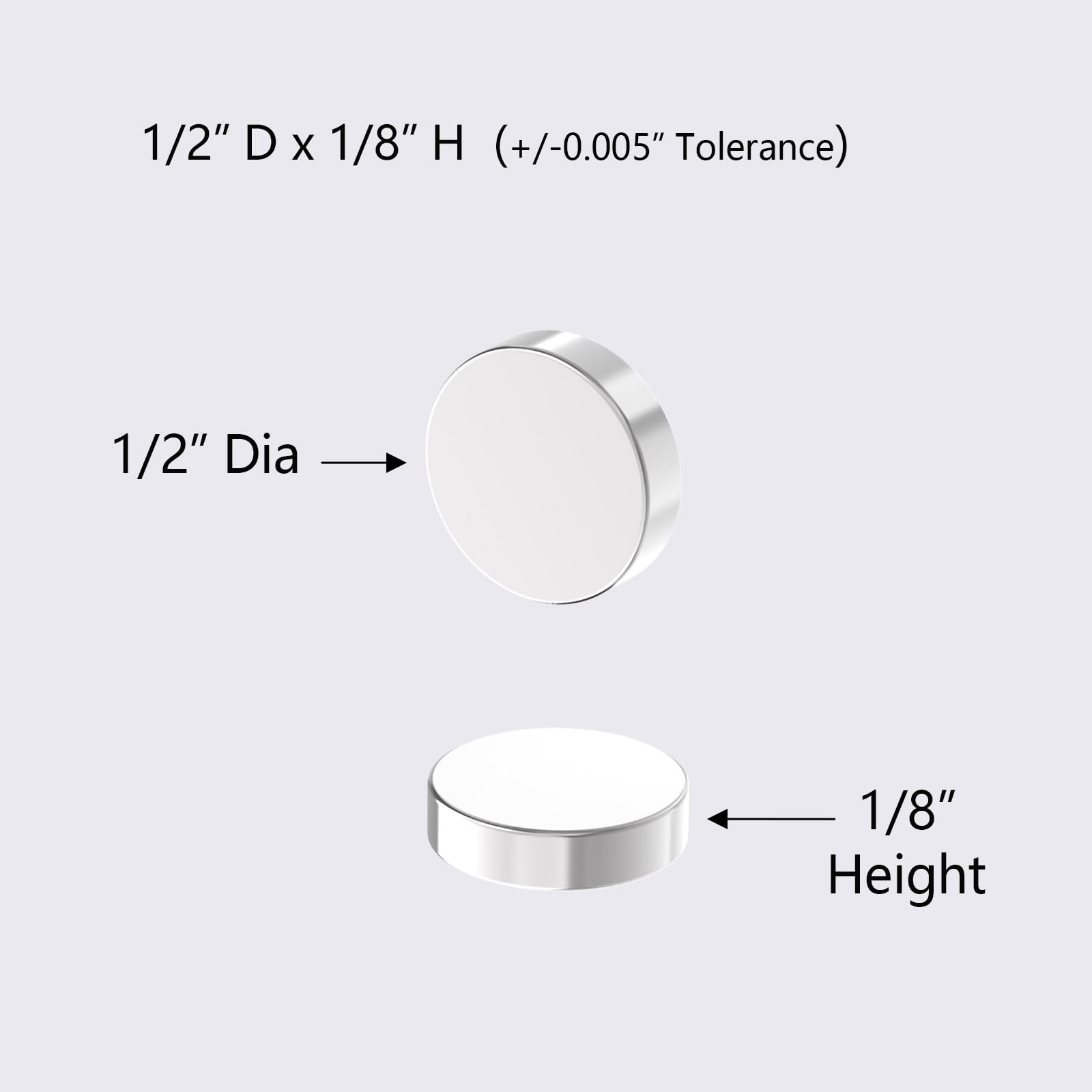 N52-1/2 D x 1/8" H - 40 Pack, Powerful Rare Earth Magnets w/spacers, Super Strong Neodymium Disc Magnets for Fridge, DIY, Building, Scientific, Craft, Office Magnet, Round Strong Magnet — Amazon image 2