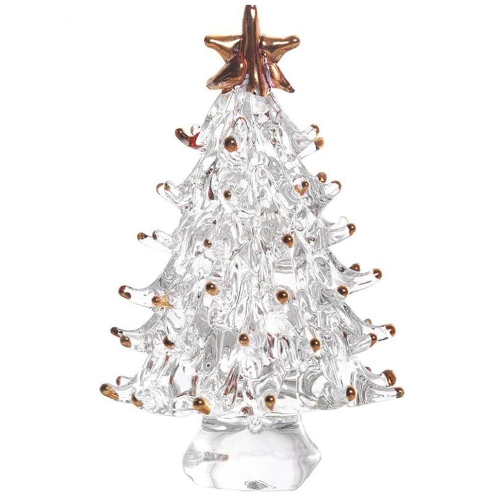 Amazon | クリスマスツリー クリスタル オブジェ置物 透明 絶景 装飾