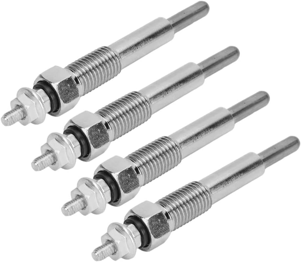 Car Diesel Glow Plug Set 8970283690 203IS4BD2 for Isuzu for NPR NQR 1992 1993 1994 1995 1996 1997 1998 Replacement Diesel Engine Glow Plugs Set