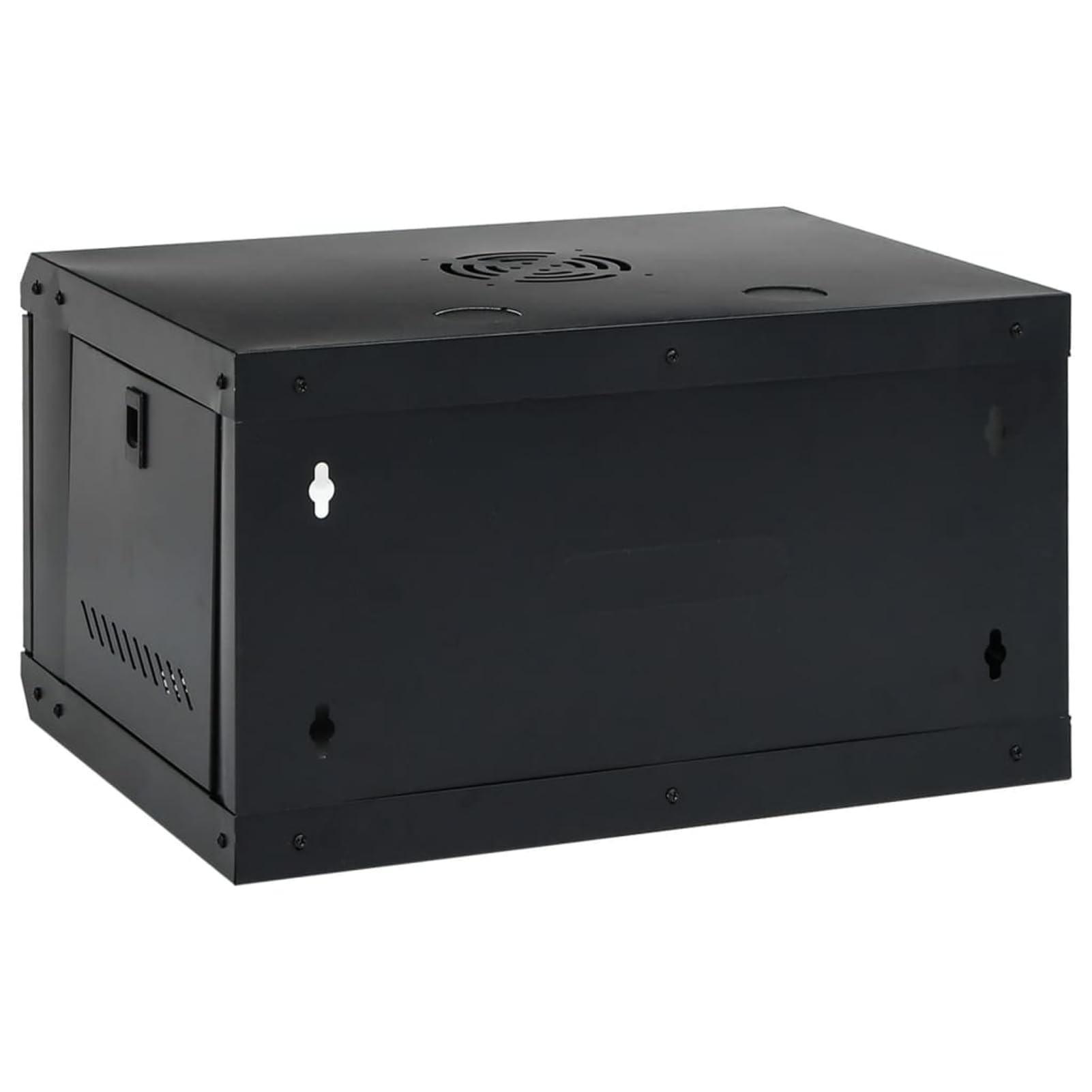 6HE Armoire réseau murale 19" IP20, acier laminé à froid et verre trempé, noir, 53 x 40 x 30 cm, pour appareils réseau et serveurs