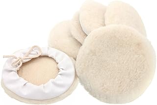 Irfora 6pcs 7-inch Buffing Pads Car Bonnet Buffing Waxing Pad Kit Buffer Polishing Polisher Pad Wool Buffering Pads for Drill Body Buffing & Polishing Pads