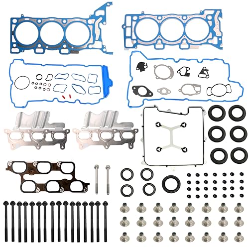 Image of Head Gasket Set with Bolts, 3.6L fits for Buick Enclave, fits for Chevy Traverse, fits for GMC Arcadia, fits for Saturn Outlook 3.6L V6 DOHC 24v 2009-2016#HS26376PT-5, ES72274(110pcs)