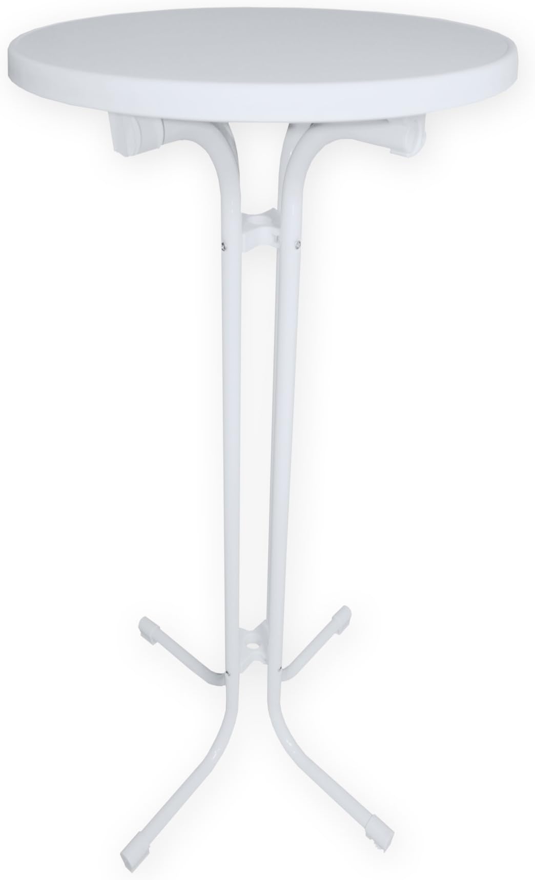 Haus und Deko #1521 Bar Table, Collapsible, Diameter 60 x 110 cm White