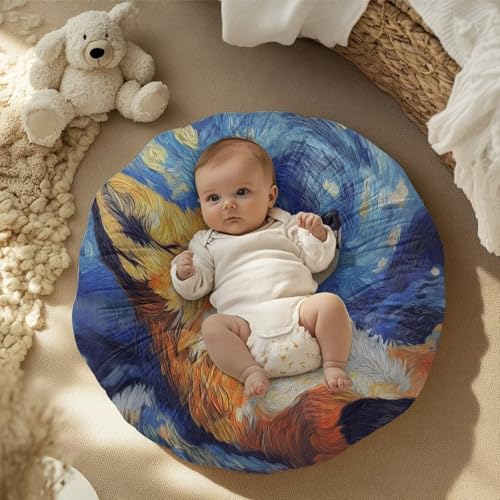 Oamsistay Newborn Lounger Cover,Baby Lounger Cover, Newborn Lounger Cover for Girls Boys,Starry and Fox Breathable & Comfortable Baby Lounger Cover Cover for Baby Newborn Lounger