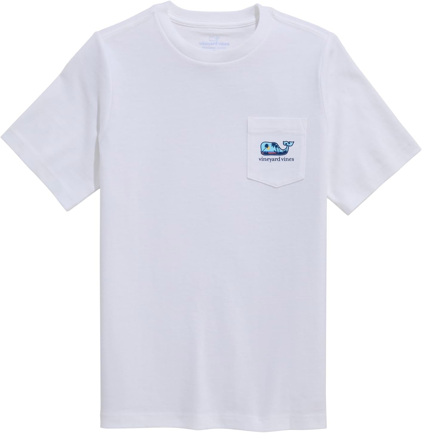 Vineyard Vines Boys' Boys' Dog Frisbee Scenic Whale Fill Short-Sleeve Pocket Tee