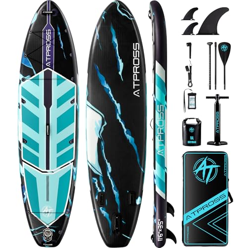 11'6'x35' Inflatable Paddle Board, 450lbs Extra Wide Stand Up Paddleboard for Adults with Premium...