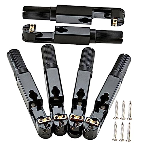Abaodam Easy Tone Adjustment Guitar Bridge Saddle Metal Guitar Bridge Full Accessories Set