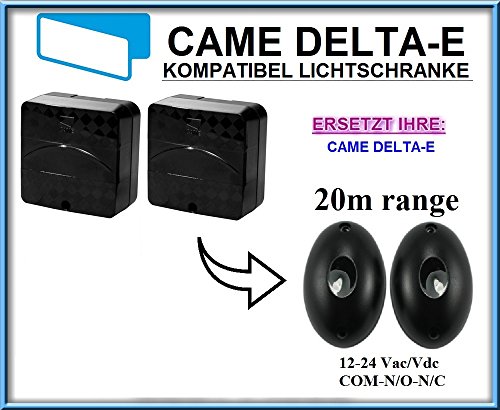 Preisvergleich Produktbild Came DELTA-E kompatibel lichtschranke, paare von äußere universale Fotozellen / Infrarot IR Sicherheit Sensor 12 -24 Vac / Vdc, NO / NC. Reichweite: bis 20m!!!