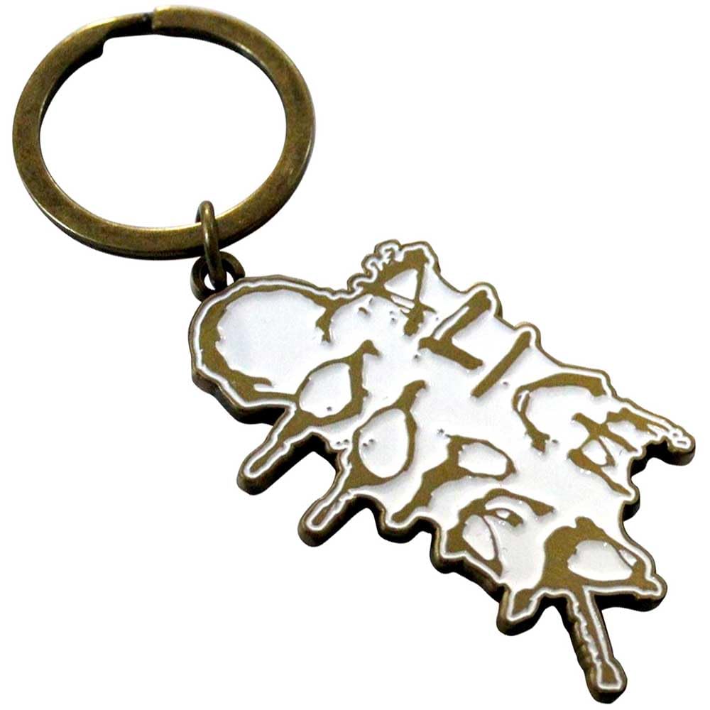 Rock Off officially licensed products Alice Cooper Dripping Logo Keyring Keychain One Size