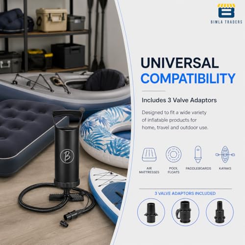 Image of Btag Heavy-Duty Manual Pump | Portable Hand Air Pump for Inflatable Toys, Bikes, Balls & Household Use