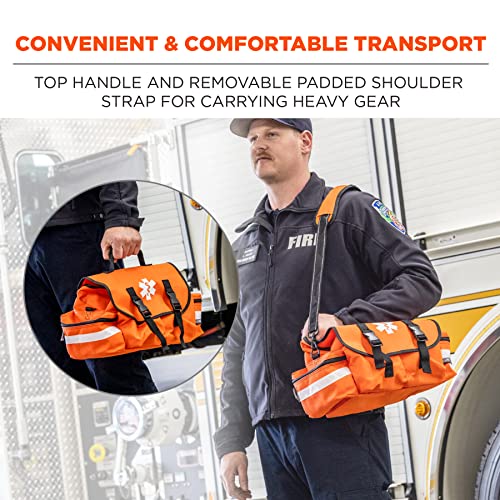 Ergodyne Arsenal 5210 Small Medic First Responder Trauma Duffel Bag With Shoulder Strap, Orange #TOP4