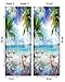 FLFK 3D Wall Sticker - Peel and Stick Ocean Door Wallpaper, Removable Self-Adhesive, 30.3