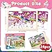 6 Packs Puzzles for Kids Ages 4-6, Unicorn Mermaid Princess Fairy Wooden Puzzles for Kids Toddlers 3-5, 24 Pcs Unicorn Puzzles Preschool Educational Toys Gifts for Girls 3 4 5 6 Years Old