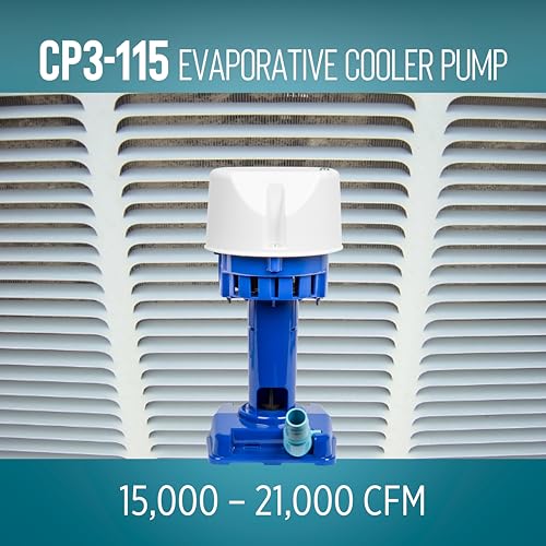 Image of Little Giant CP3-115, 1 /30 HP, 115V, 563 GPH Evaporative Cooler Pump | 15000 - 21000 CFM, 6' Cord w / plug, For evaporative coolers, swamp coolers, sales displays, labs and water baths, 542005