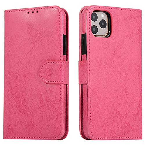 Housse amovible en cuir rouge iPhone 12 Mini, protection intégrale et pratique