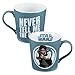 Vandor Star Wars Hans Solo 12 Ounce Ceramic Mug, Blue/White