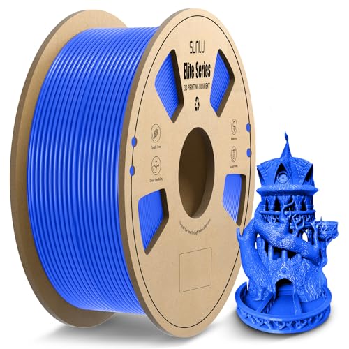 Image of PLA 3D Printer Filament 1.75mm, Fit Most FDM 3D Printers, Neatly Wound, Dimensional Accuracy + /- 0.02 mm, 1kg Spool (2.2lbs), Blue