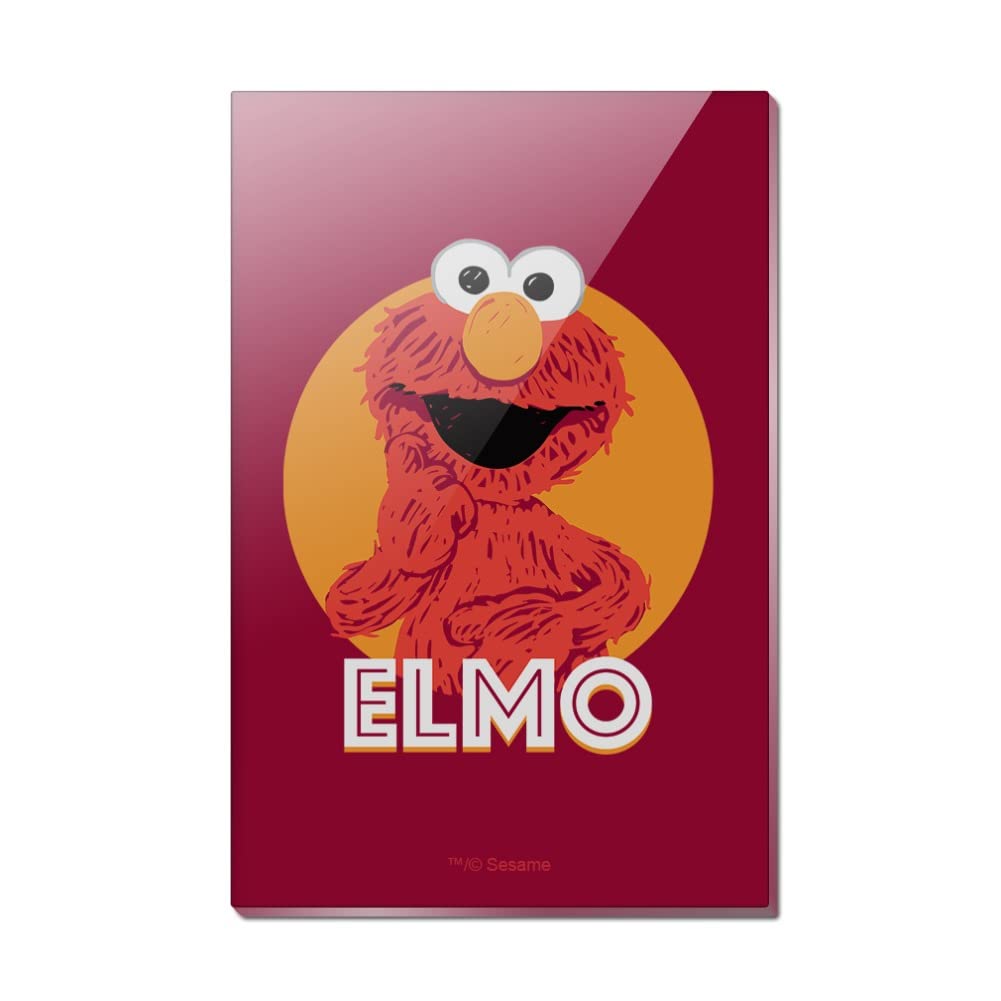Amazon.com: Sesame Street Elmo Scribble Rectangle Acrylic Fridge