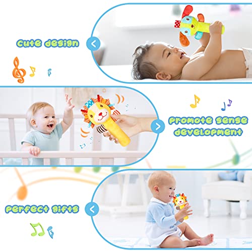 Sonaglio Neonato Giocattoli di Peluche per Bimbo