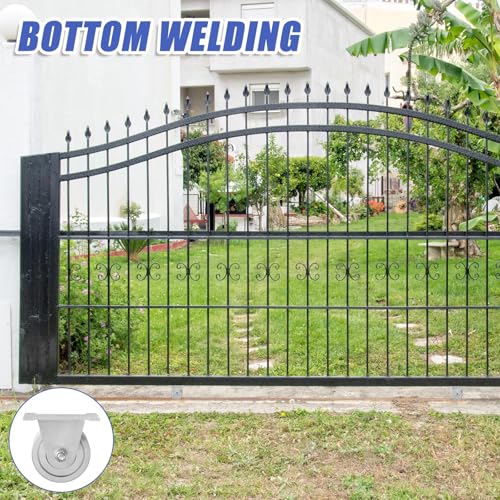 Tatuo 2 Pack 4" Heavy Duty V Groove Gate Roller Wheel, 3000lbs Capacity Galvanized Steel Dual Bearing Bolted External Mount Bracket for Sliding/Inverted V Track Gates, No Welding, Easy Installation by Tatuo - Used condition - Image 6